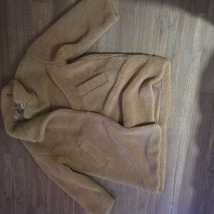 Abercrombie And Fitch Tan Teddy Coat